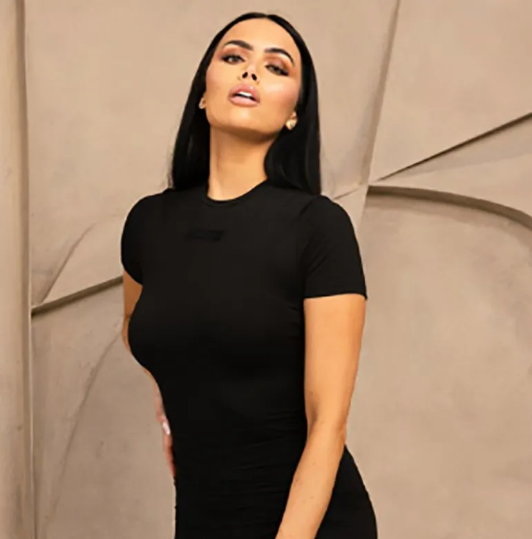 Unique The Label - Noelle Short Sleeve Top - Zwart