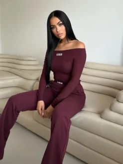 Unique The Label - Novi Off Shoulder Bodysuit - Rood
